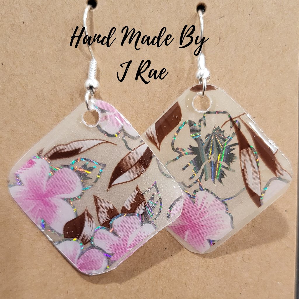 Hand Made By J Rae Floral Earrings. Style E1042